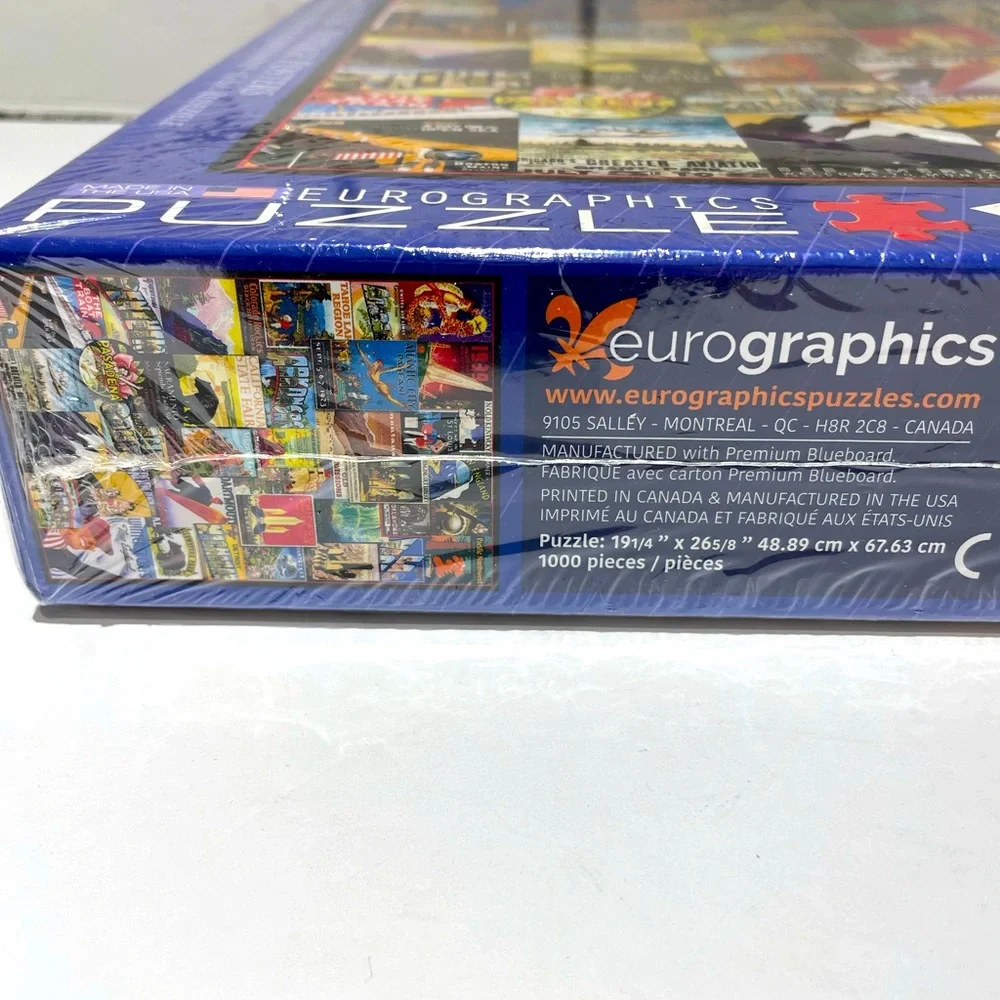 Eurographics 1000 Piece Puzzle | Travel USA Vintage Posters| 19 1/4 “ x 26 5/8”